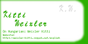 kitti weixler business card